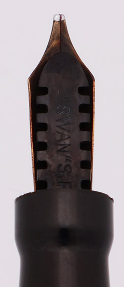 Mabie Todd Swan SF 100C Fountain Pen - BCHR, Flexible Broad Stub